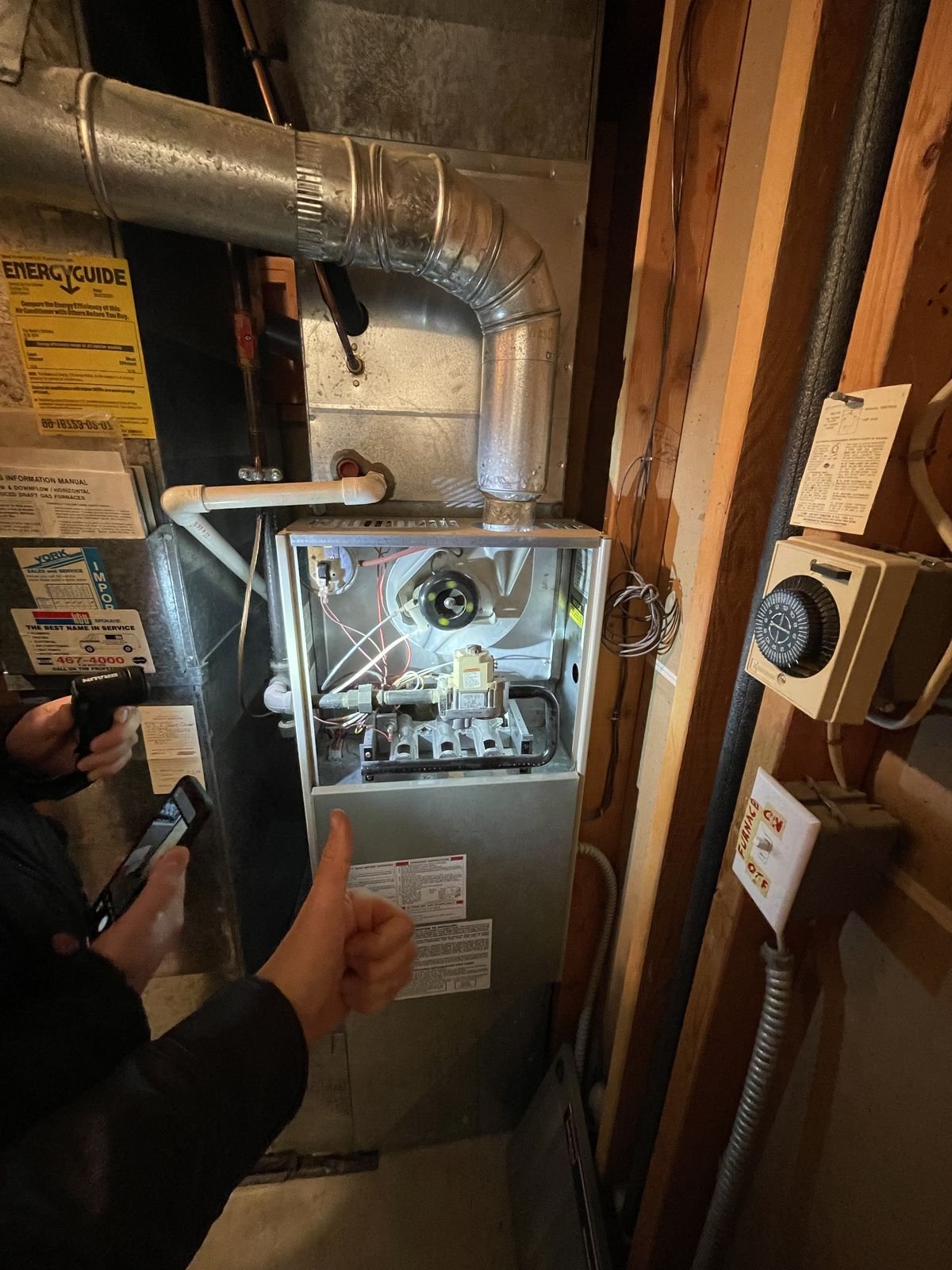 Gas furnace burner service — Adam & Sam Brothers Repair